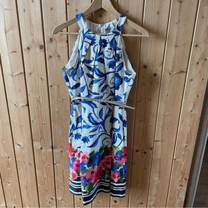 Eliza J floral fit and flare dress size 6